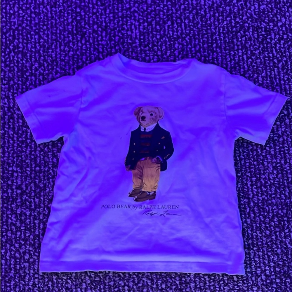 Polo by Ralph Lauren Kids White T-Shirt with Polo Bear
